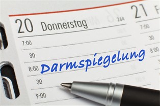 Kalendereintrag "Darmspiegelung" - Foto: Henry Schmitt, Fotolia