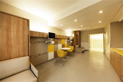 Doppelzimmer auf einer neuen Station, Foto: Rütten/Kliniken Köln