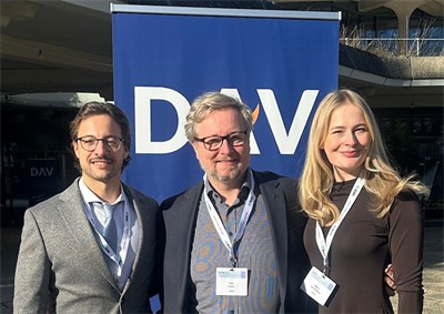 OA Dr. Wolfram Heitzmann, Prof. Dr. Paul Fuchs und Fr. Dr. Maria von Kohout, Foto: DGV