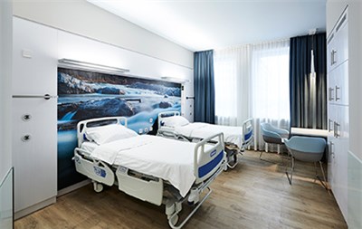 Patientenzimmer - Architekt: HDR GmbH, Fotograf: Joachim Grothus