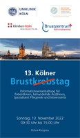 Flyer zum 13.Kölner Brustkrebs-Tag