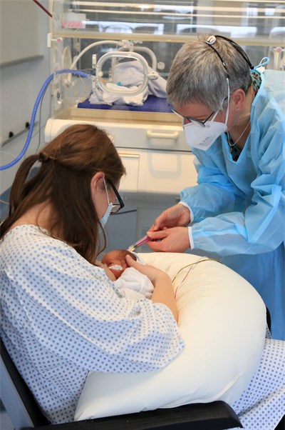 Das Team der Geburtsklinik steht Eltern und Kindern mit Kompetenz und Herz zur Seite, ©Kliniken der Stadt Köln, Rütten