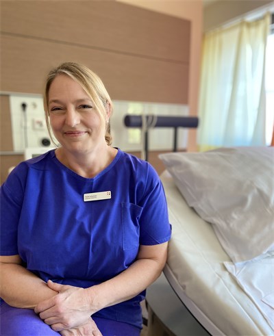 Heidi Schweizer, leitende Hebamme im Kreißsaal der Frauenklinik Holweide, ©Gladysch
