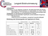 Erläuterungen zur Langzeit-Blutdruckmessung. Copyright: Dr. R. Horz