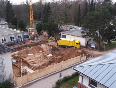 Bauplatz Neubau Haus 32d, Foto: Dr. Horz Bauplatz Neubau Haus 32d, Foto: Dr. Horz