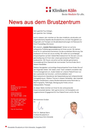 Newsletter: Zum Öffnen auf das Bild klicken