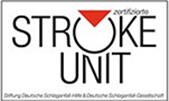 Logo der Zertifizierung als Stroke Unit. Logo der Zertifizierung als Stroke Unit.