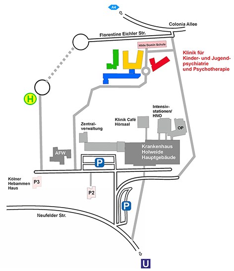 Anfahrt Kinder- und Jugendpsychiatrie Anfahrt Kinder- und Jugendpsychiatrie
