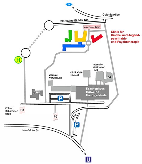 Anfahrt Kinder- und Jugendpsychiatrie