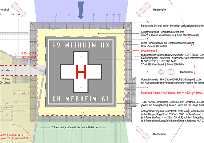 Anzeige "Landeplatz-Grundriss"